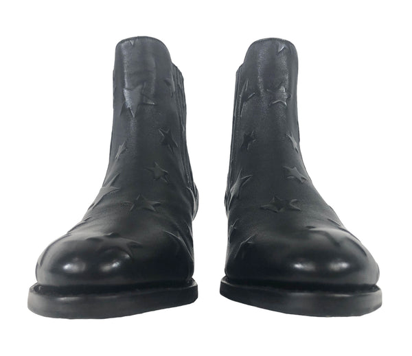 Mr. Jagger Black Star Chelsea Ankle Boots | Size US 8 - EU 39