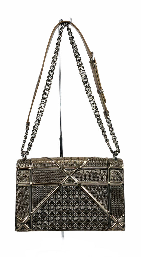 Silver Christian Dior Diorama Bag