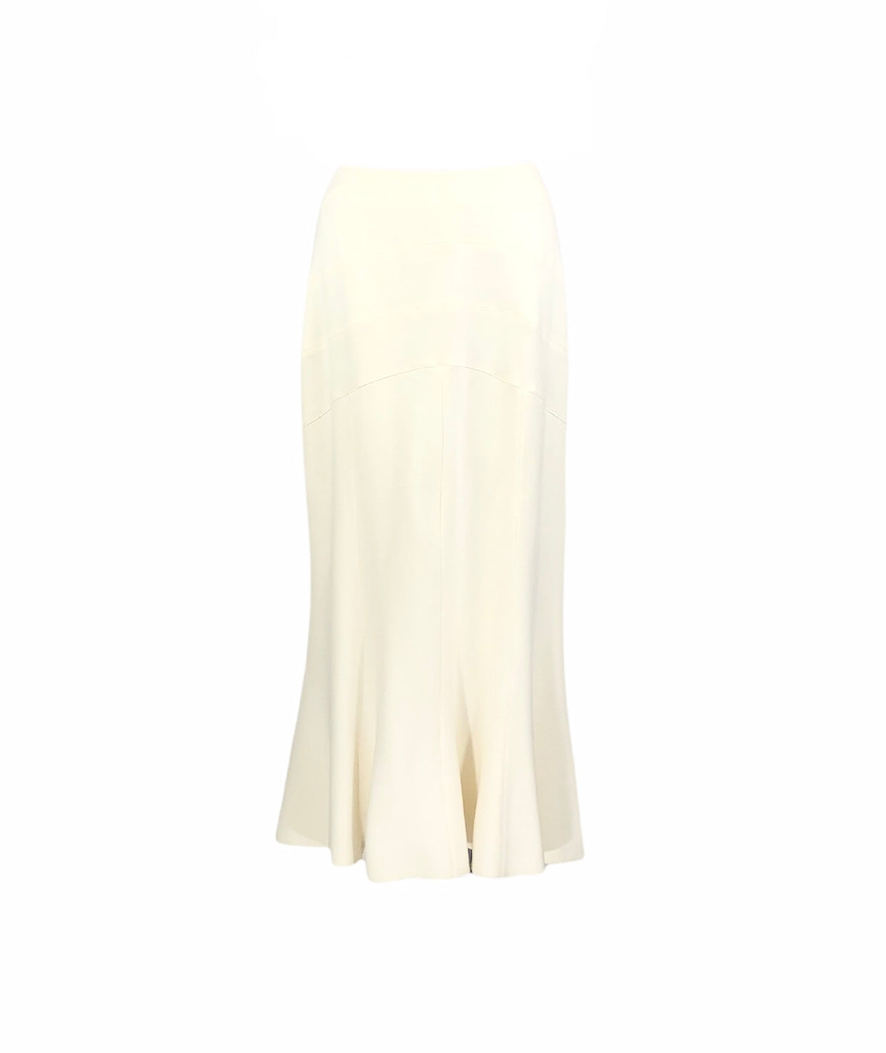 Winter White Wool Blend Trumpet Skirt | Size 4