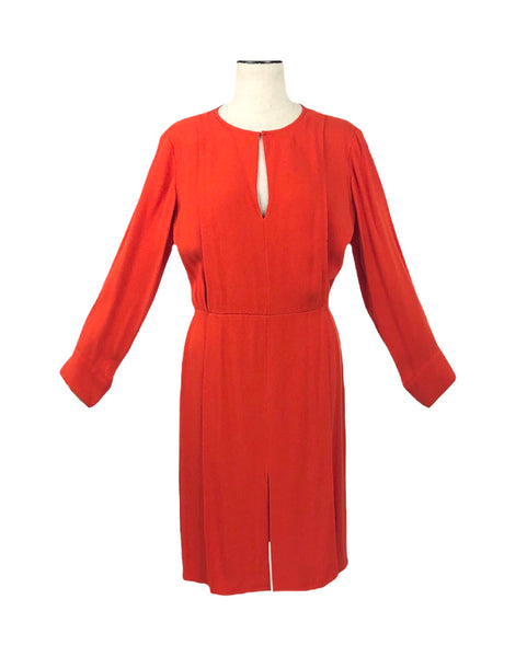 Lipstick Red Crepe Dress | Size 6 - IT42