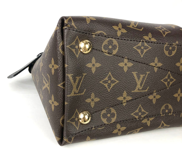 V Tote MM Monogram Bordeaux Black