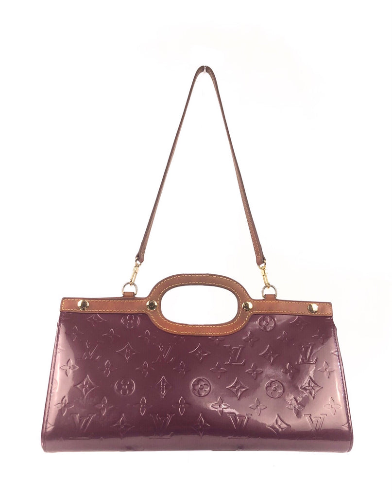 Purple Louis Vuitton Monogram Vernis Roxbury Drive Satchel