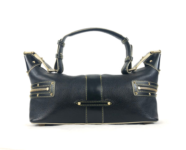 L'Impetueux Suhali Black Goat Leather Shoulder Bag
