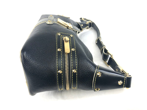 L'Impetueux Suhali Black Goat Leather Shoulder Bag