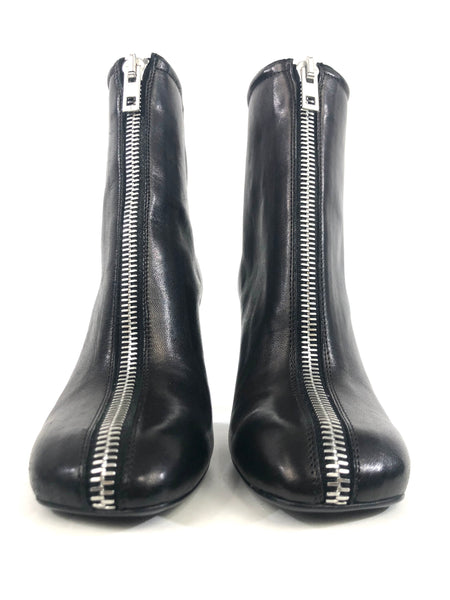 Ellis Black Leather Ankle Boots | Size US 8 - EU 38