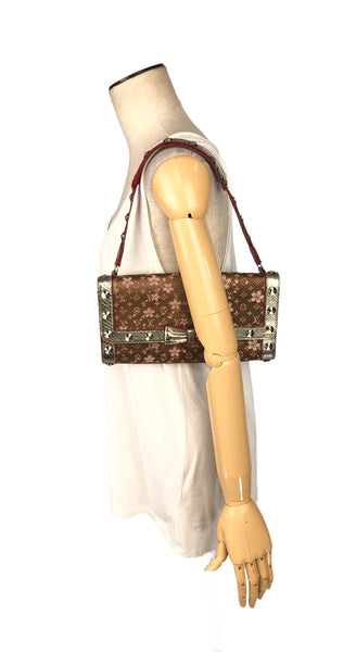 Murakami Cherry Baguette Shoulder Bag