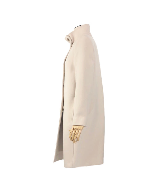 Cream Wool & Cashmere Coat | Size 4