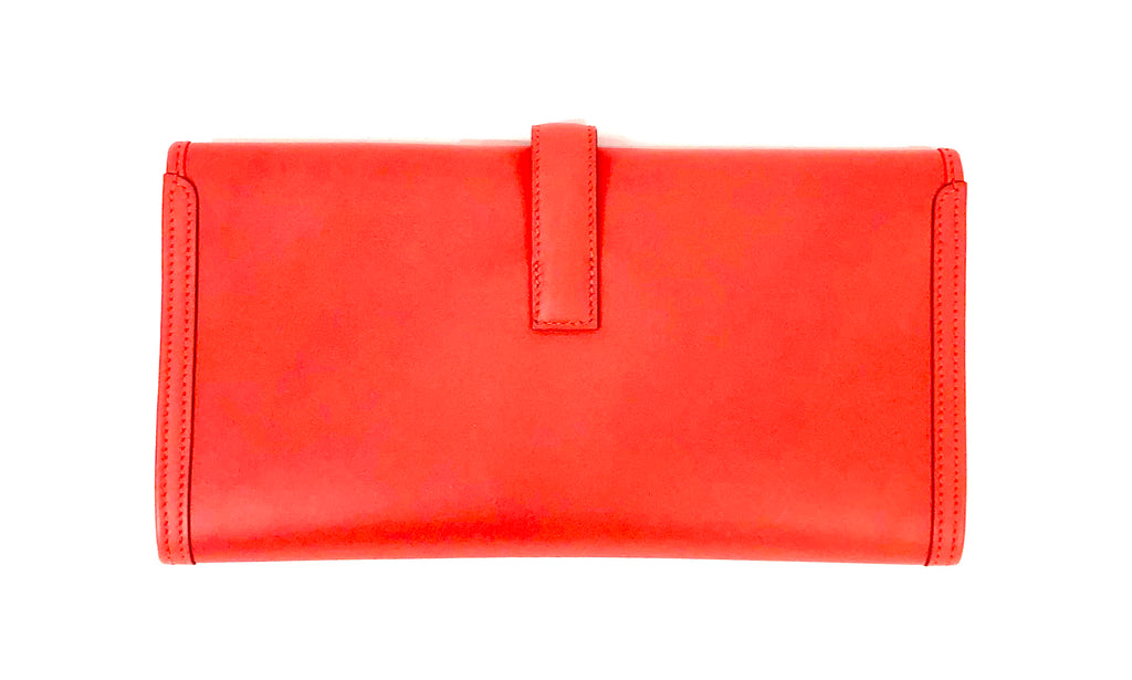 HERMES Swift Jige Elan 29 Clutch Rouge Tomate | FASHIONPHILE