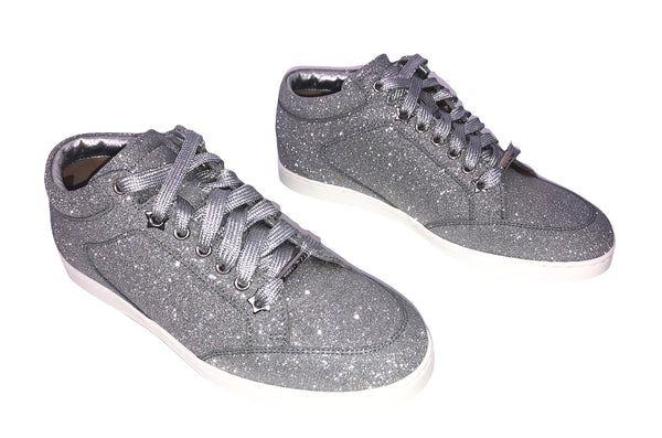 Miami Silver Glitter Sneakers | Size US 7.5 - EU 38