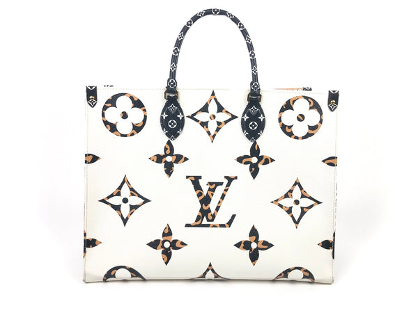 ONTHEGO GM Jungle Reverse Giant Monogram Tote
