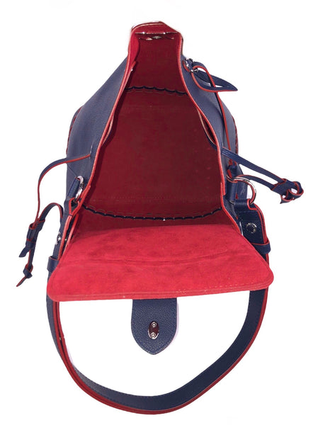 Braided Marine Rouge Bucket Bag