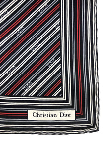 Silk Logo Print Scarf