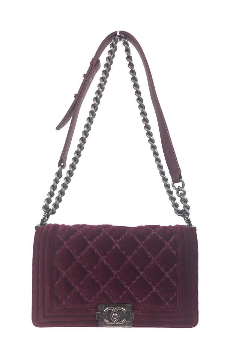Preloved Chanel CC Brown Velvet Bubble Chain Bag 12902546 032423 *** L –  KimmieBBags LLC