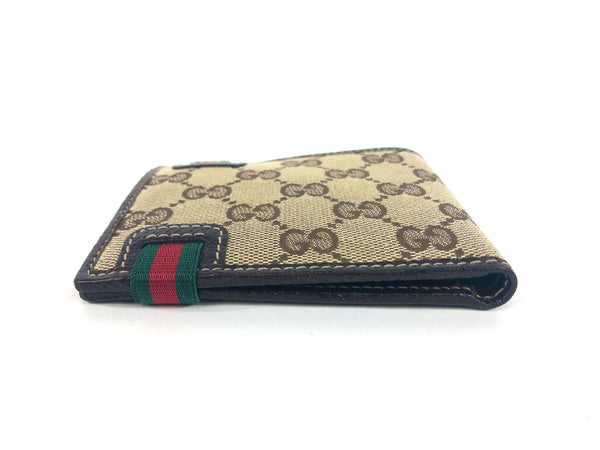 Brown GG Guccissima Canvas Supreme Compact Wallet