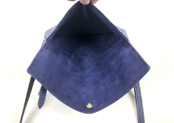 Navy Monogram Empreinte Leather Twice Bag