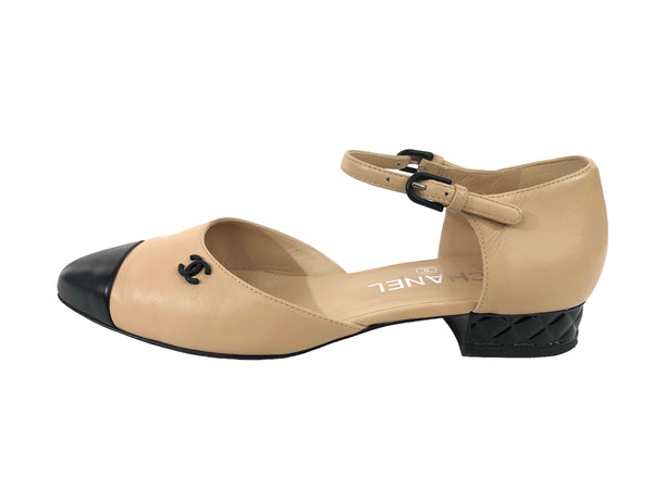 Two Tone D'Orsay Flats | Size US 7.5 - IT 37.5C