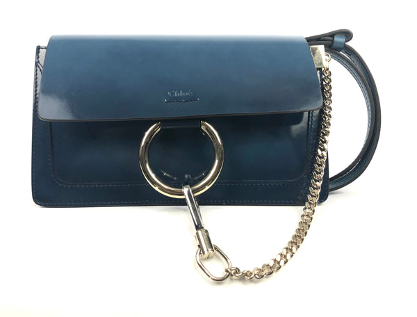 Faye Teal Small Shoulder Bag - Crossbody