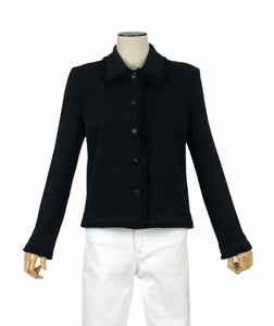 Black Knit Jacket | Size 6