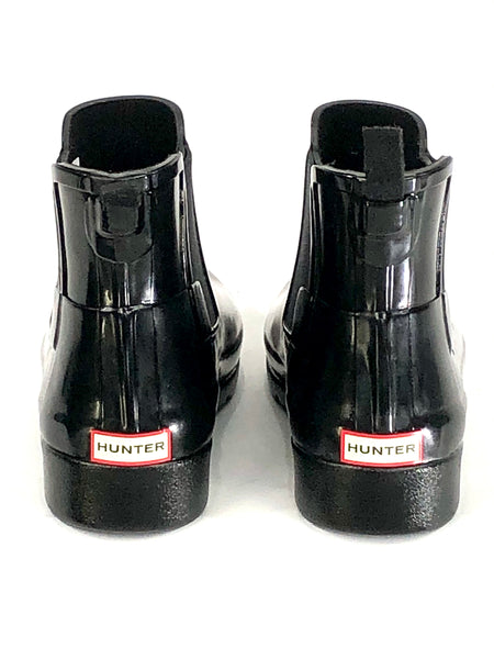 Black Chelsea Rain Boots | Size 9