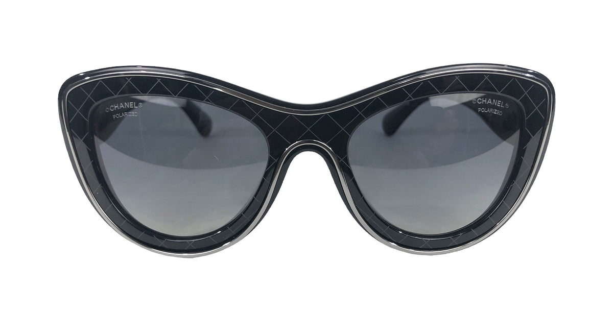 Interlocking CC Logo Cat-Eye Sunglasses