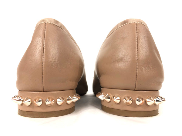 Spike Accents Leather Flats | Size US 8.5 - EU 39.5