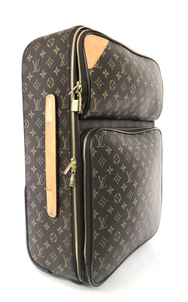 A Louis Vuitton Monogram Pegase Suitcase. Durable Leather Exterior