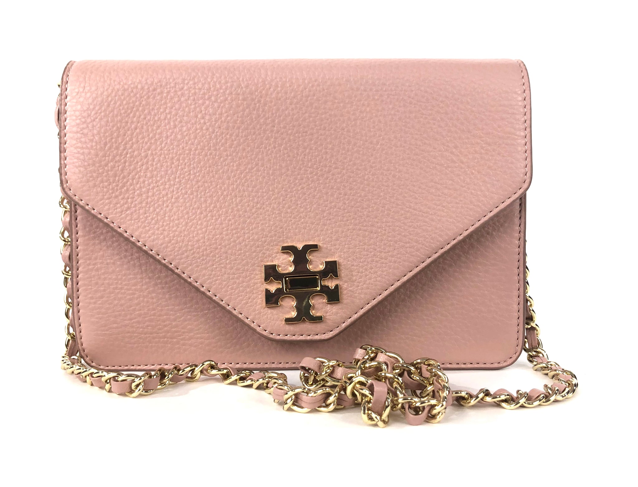 Pink Pebble Leather Convertible Clutch - Shoulder Bag - Crossbody