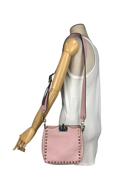 Mini Rockstud Flip-Lock Messenger Bag