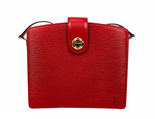 Capucines Red Epi Leather Convertible Bag