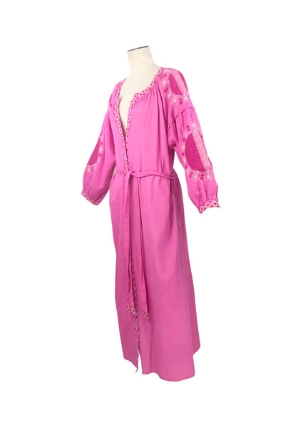 Melanie Flamingo Kaftan Dress | Size M