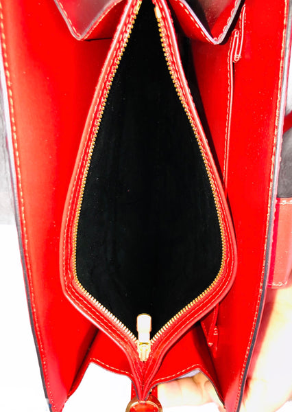 Capucines Red Epi Leather Convertible Bag