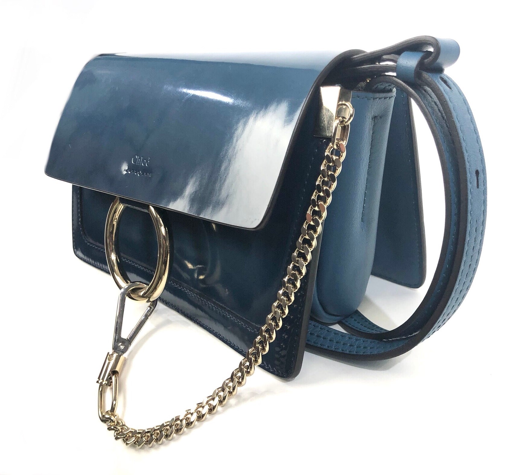 Faye Teal Small Shoulder Bag - Crossbody