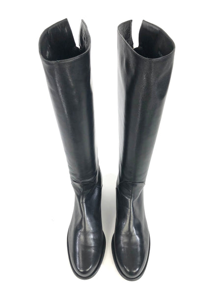 Rambler Black Nappa Knee High Boots | Size 7