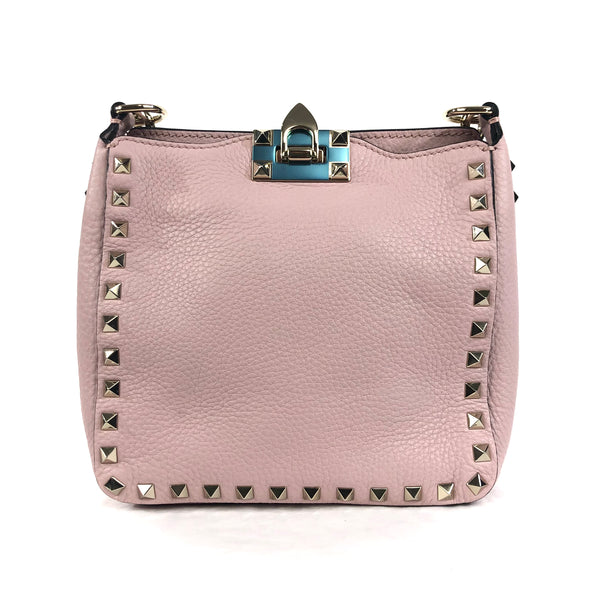 Valentino Rockstud Flip Lock Messenger Bag Leather Medium at 1stDibs
