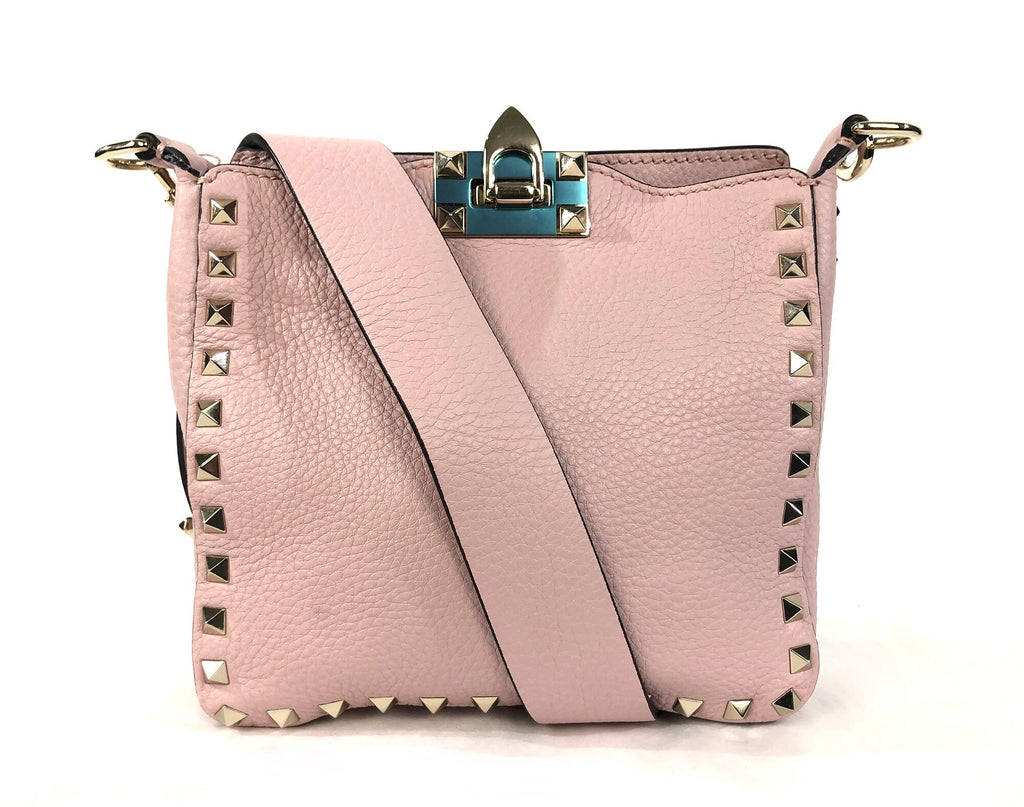 Valentino Rockstud Flip Lock Messenger Bag Leather Small at