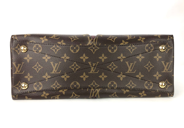 V Tote MM Monogram Bordeaux Black
