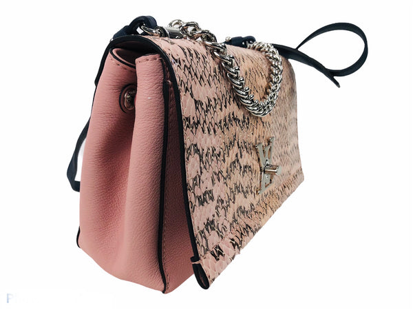 Lockme BB II Pink Python Crossbody Bag