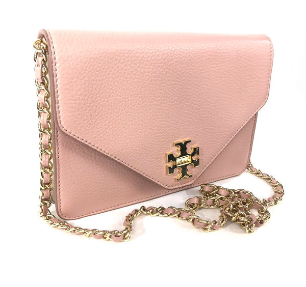 Pink Pebble Leather Convertible Clutch - Shoulder Bag - Crossbody