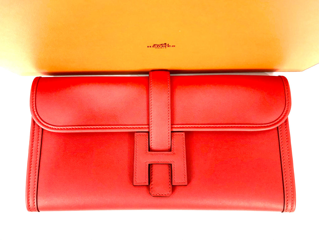 Jige Elan 29 Clutch in Rouge Tomate – Baggio Consignment