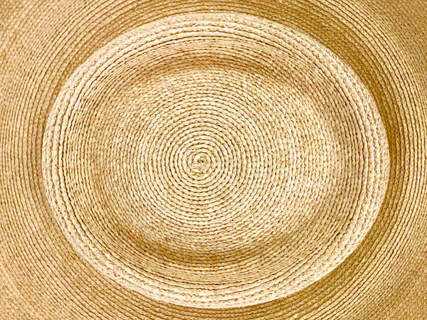 Wide Brim Natural Straw Beach Hat