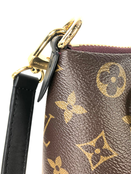 V Tote MM Monogram Bordeaux Black