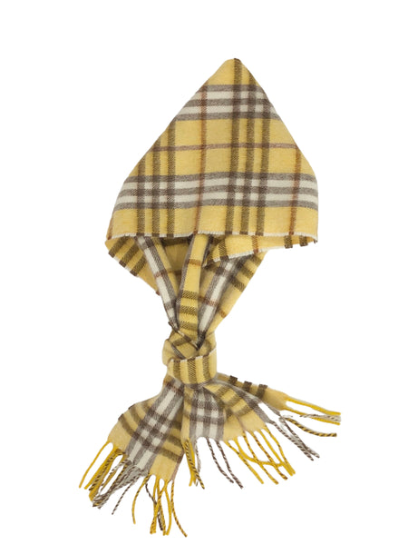 House Check Cashmere Fringe Scarf is on