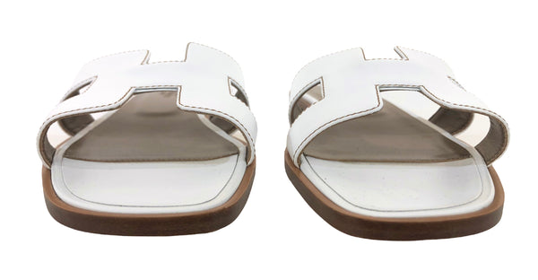 Oran Sandal White | Size US 7.5 - EU 38