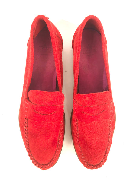 Red Suede Loafer | Size US 8.5