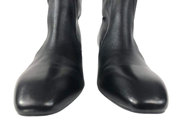 Yuliana Lambskin Zip Knee Boots | Size US 10.5 - SP 11