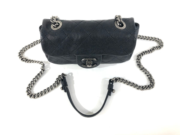 Caviar Quilted Leather Rectangular Mini Flap Bag