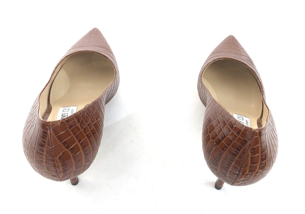 Love 65 Croc Embossed Leather Pumps | Size US 7.5 - IT 37.5