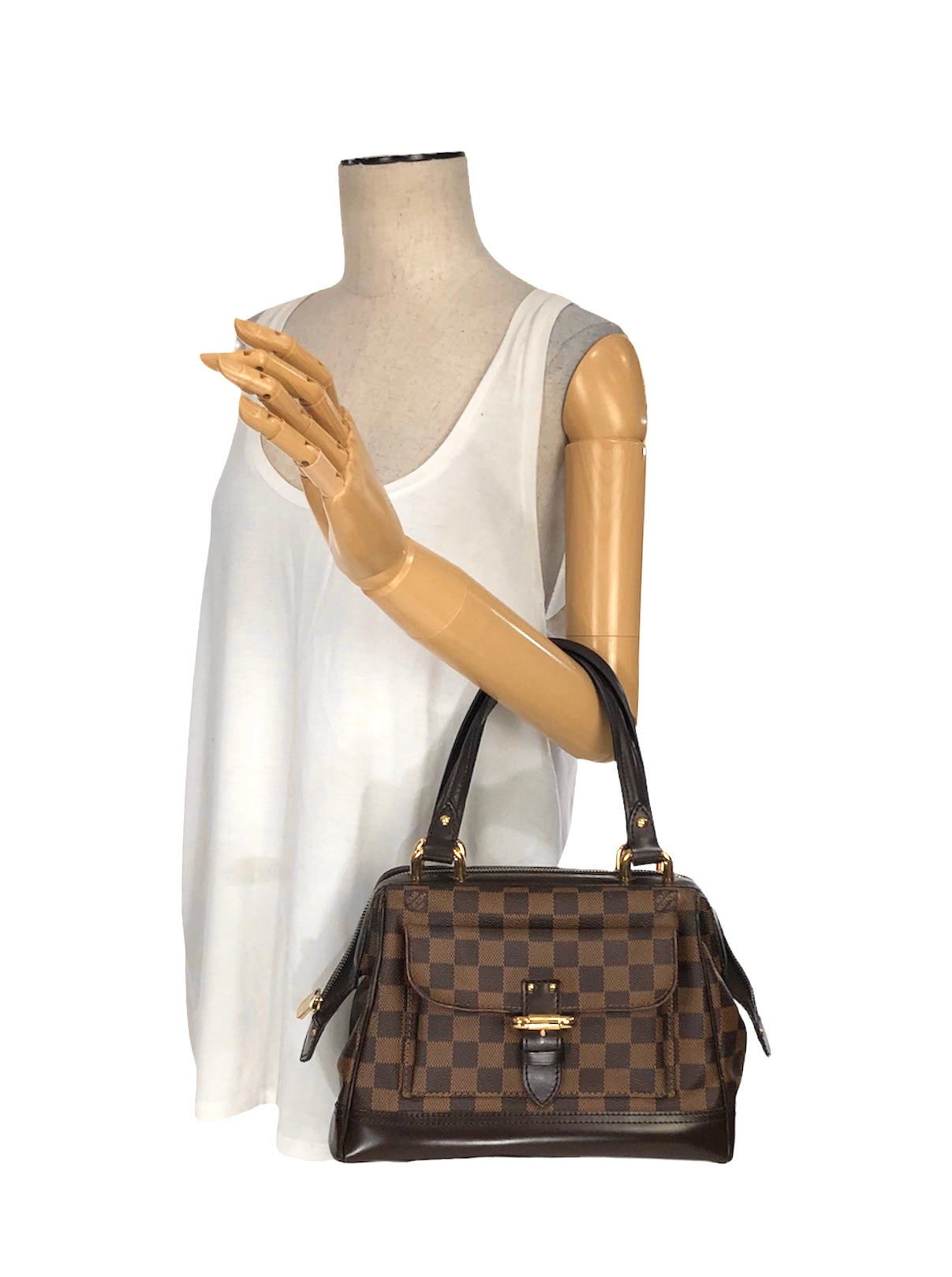 Knightsbridge Damier Ebene Handbag Satchel