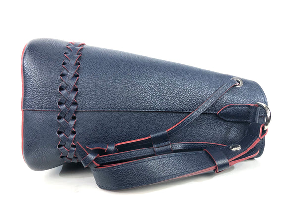 Braided Marine Rouge Bucket Bag