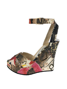 Phoenix Multicolor Wedge Sandal | Size US 7 - IT 37